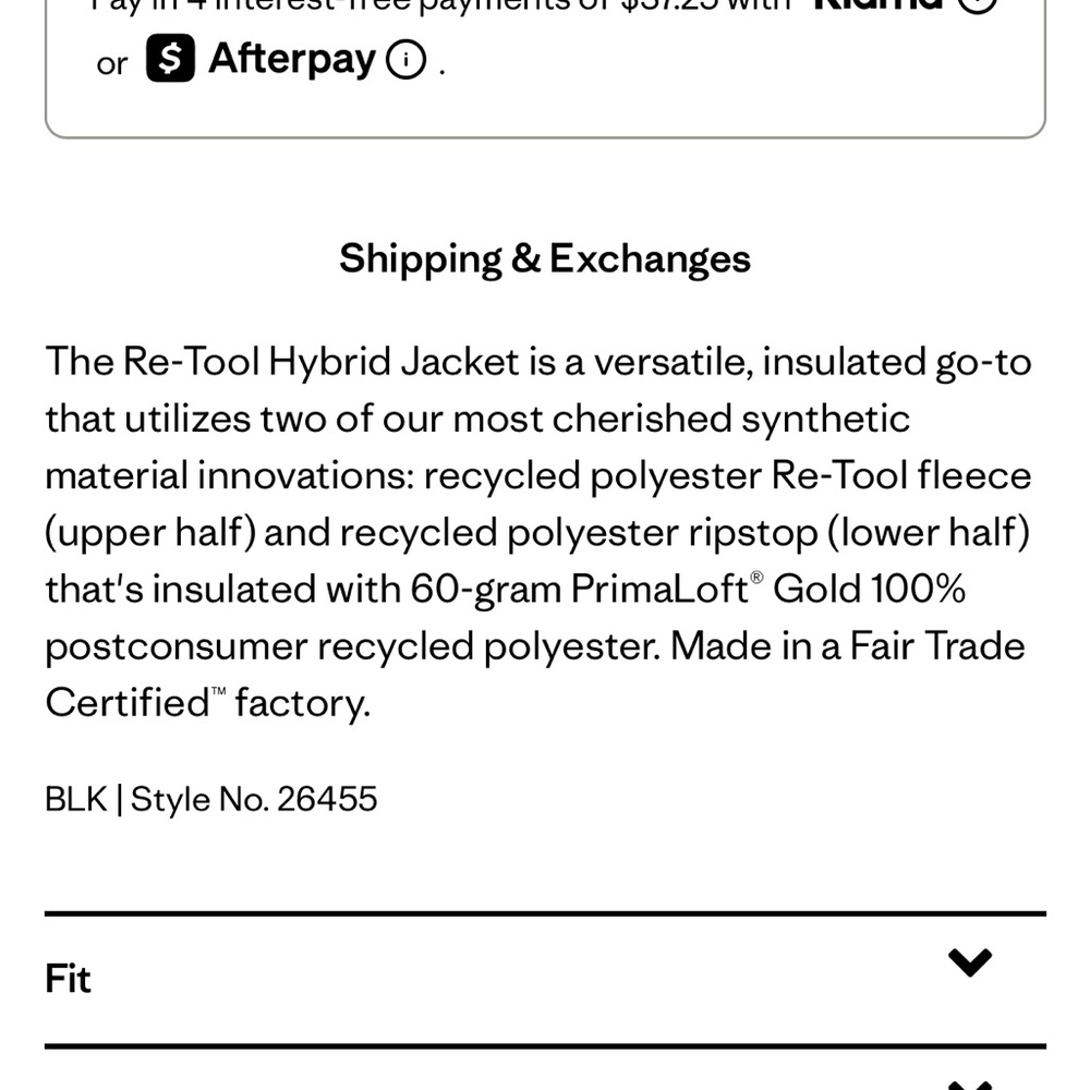 Patagonia Re-Tool Hybrid Jacket - Picture 4 of 5